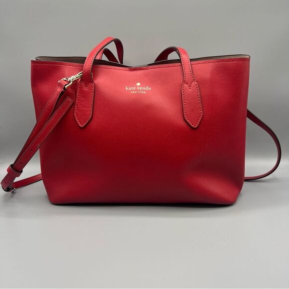 Kate Spade New York Harper Satchel Bag Candied Cherry - Picture 2 of 9